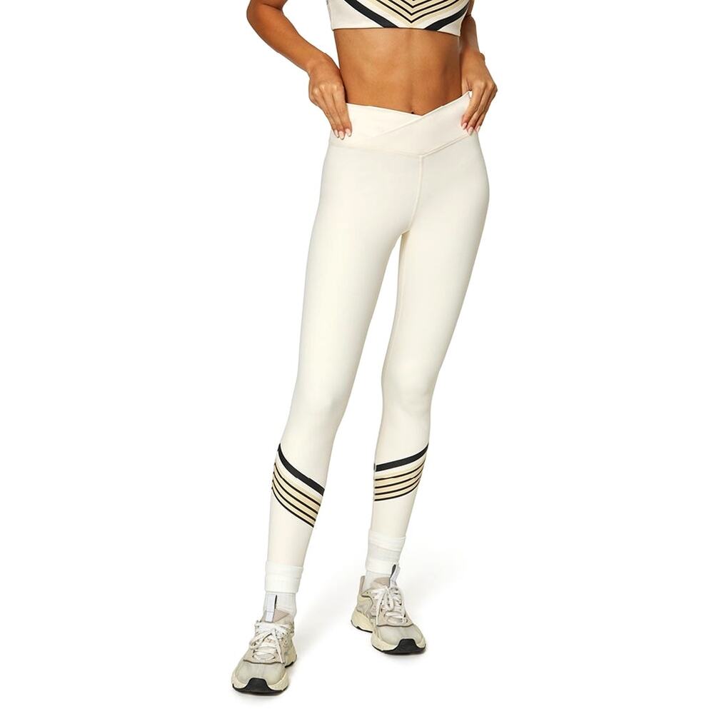 NWT WEWOREWHAT Splice Leggings Bandana Stripes Off White Multi S - Picture 8 of 8